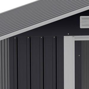 Magazie Gradina 2×1,5×1,9 m – Otel Zincat cu Usi Culisante - Img 8