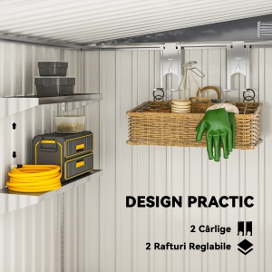 Magazie Metalică Galvanizată 7 x 5ft, cu Ușă Glisantă - Img 5