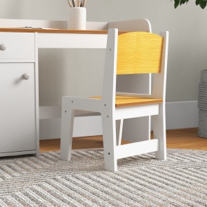 Masa de birou pentru copii cu scaun birou de scoala pentru copii din lemn sertar scaun asortat alb pentru scoala mobilier camera copilului birou pentru copii mici - Img 8