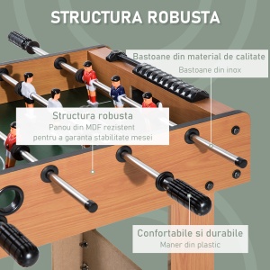 Masa de Foosball Profesionala in Lemn MDF, 87x 4 x78cm - Img 5