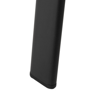 Masa de Gradina Rotunda cu Orificiu pentru Umbrela, din Otel si Sticla, Ø106.5x71 cm, Negru - Img 8