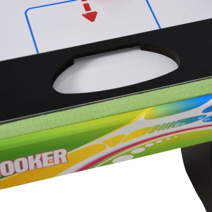 Masă de Joc 4 în 1 pentru Fotbal de Masă, Biliard, Air Hockey și Ping-Pong, 86,5x43,5x64 cm, Multicolor - Img 8