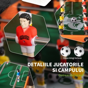 Masa Fotbal Arcade – Mini Joc Compact Cu 2 Mingi Incluse - Img 7