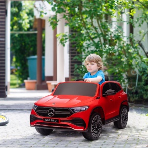 Mașină Electrică cu Licență Mercedes, Auto pentru Copii cu Telecomandă, Faruri și Claxon, 111.5x69x52.5 cm, Roșie - Img 2