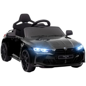 Mașină Electrică pentru Copii cu Transport Ușor, Plimbare pe Mașină cu Telecomandă, BMW M4 Licențiat, 108x69.5x51 cm, Negru - Img 1