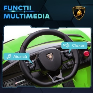 Mașinuță Electrică pentru Copii 3-5 Ani cu Uși Fluture, Mașinuță Electrică cu Telecomandă, 107,5x63x42 cm, Verde - Img 7
