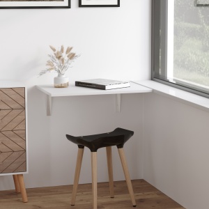 Masuta Perete Rabatabila – MDF & Metal, Ideala pentru Spatii Mici - Img 2