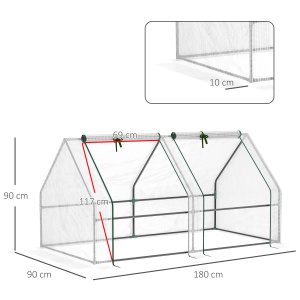 Mini Sera Portabila – 180×90×90 cm, cu Usi cu Fermoar - Img 3