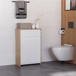 Mobilier Baie Lemn & Alb – Compact, Multifunctional si Elegant - Img 2