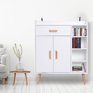 mobilier multifunctional, 80 x 29.5x96cm alb - Img 2
