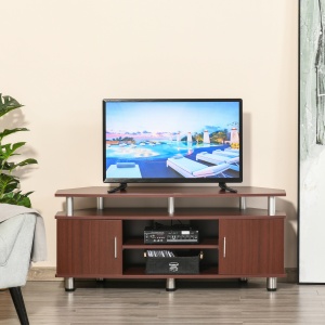 mobilier pentru TV, 2 rafturi, 120x39.5x52cm, maro - Img 2