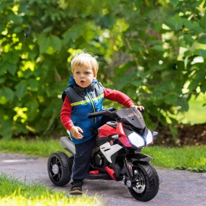 Motocicleta Electrica Copii 6V – Rosu/Negru cu Lumini & Sunete - Img 2