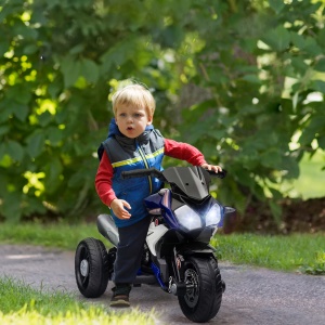 Motocicletă Electrică pentru Copii 3-5 Ani, Max. 25kg, cu Baterie 6V, Albastru - Img 2