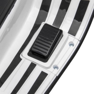 Motocicletă Electrică pentru Copii, Motocicletă cu Muzică, Două Motoare, Far, MP3, USB, Radio FM și 2 Roți de Antrenament, 107x47x73 cm, Alb - Img 9
