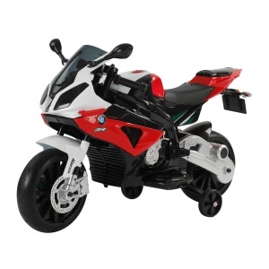 Motoreta Electrica pentru Copii BMW RR 12V, Negru si Rosu - Img 1
