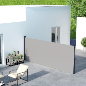 Paravan Lateral Retractabil 400x180 cm Gri - Img 2