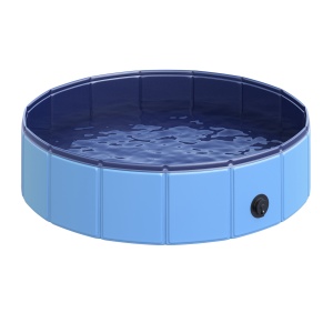 piscina pentru caini, pliabila, 80x20cm, albastra