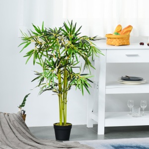 Planta Artificiala de Bambus cu Ghiveci Inclus pentru Interior si Exterior 120cm - Img 4