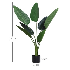 Planta Artificiala Strelitzia – 120 cm pentru Interior/Exterior - Img 3