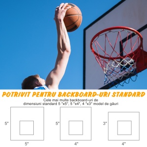 Plasa Cos de Basket cerc din metal plasa din nylon Φ46cm - Img 5