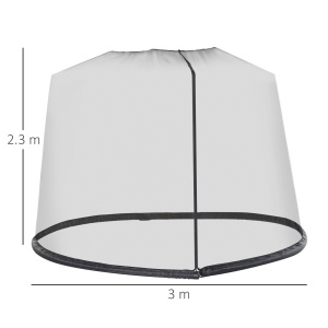 Plasa Impletita pentru Aer Liber pentru Umbrele Plasa Tesuta cu Copertina Casa cu Plasa Tesuta Negru - Img 3
