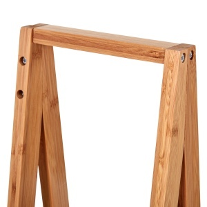 Raft de Baie cu 3 Rafturi din MDF și Bambus, Dulap Baie, 30x18x81 cm, Lemn - Img 9
