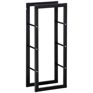 Raft Lemne pentru Intern si Extern Negru, 40x25x100cm