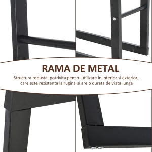raft stocare lemne, vertical, de interior, 40x25x150cm - Img 7