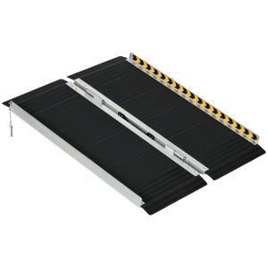 Rampa Aluminiu Pliabila 91×73 cm – Antiderapanta, 272 kg