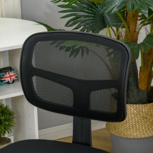 Scaun de Birou Ergonomic din Plasa, Negru - Img 8