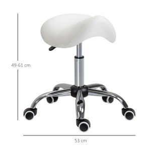 scaun pentru salon, tip sa 52×53×49-61cm, crem - Img 3