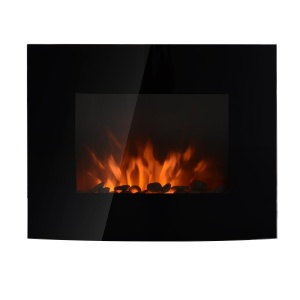 Șemineu Electric de Perete din Inox și Sticlă Temperată, Putere 900W/1800W, Design Modern pentru Casă și Birou - Img 4