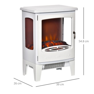 Semineu Electric Efect Flacara 3 Laturi Deschise Temperatura 1000W-2000W - Img 3