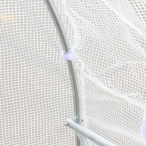 Seră Tunel Grădină 4×2×2 m, Cadru Oțel Galvanizat, Prelată PE, 6 Ferestre Rulabile, Ventilație și Protecție UV - Img 8