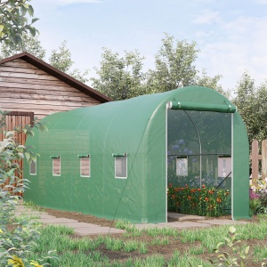 Sera Tunel Verde 500×200×205 cm – Cadr, Otel & 8 Ferestre - Img 2