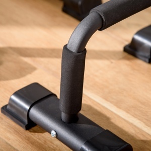 Set 2 Bare Paralele din Oțel pentru Fitness cu Mânere din Antiderapante, 36x25x20 cm, Negru - Img 8