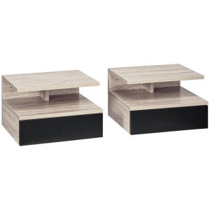 Set 2 Noptiere Suspendate – Sertar & Raft 35×32×22,5 cm