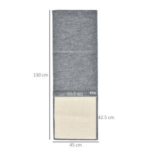 Set 2 stalpi pentru pisici 42,5 cm x 42,5 cm, gri - Img 3