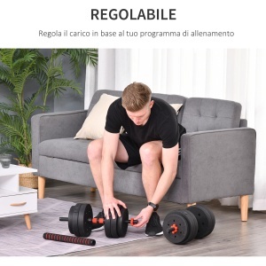 Set Gantere/Haltera 25 kg cu 12 discuri reglabile - Img 5