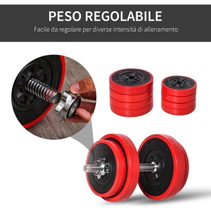 Set Haltere & Gantere – 20 kg, Discuri PP Rezistente - Img 6