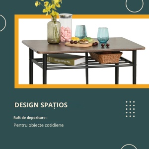 Set Masa inalta cu 2 Scaune – Bar & Bucatarie cu Raft Integrat - Img 6