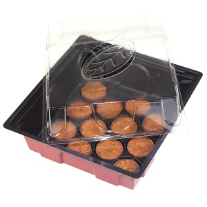 Set minisera 12 . 19x19,5x11cm cu tablete din fibra de cocos