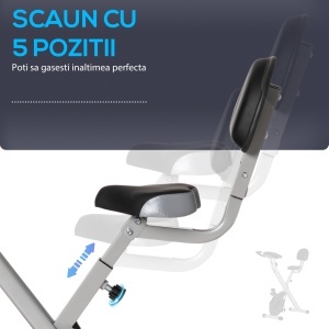 Soozier Bicicleta de Camera Pliabila – Reglabila, 8 Nivele Rezistenta - Img 6