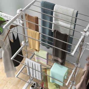 Suport de Uscat Rufe – Inox, 3 Etaje Reglabile Premium - Img 8