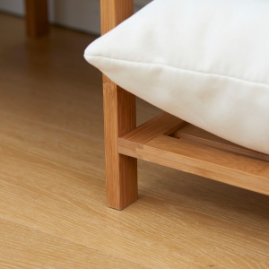 Suport pentru Haine din Bambus cu Rafturi pe 6 Niveluri și Bară pentru Haine, Stender pentru Dormitor și Hol, Design Modern, 90x30x145 cm, Lemn Natural - Img 9