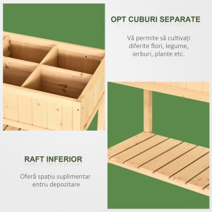 suport raft pentru plante, 8 grilaje, 120x60x81 cm - Img 4
