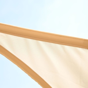 Tendone parasole triangolare, Beige, 6x6x6m - Img 4