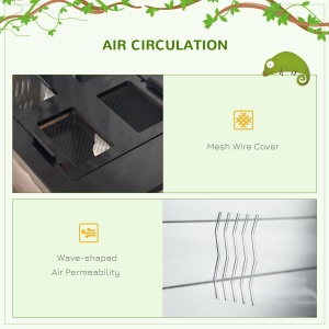 Terariu din Sticla 60×40×40,5 cm – Pentru testoase & Reptile - Img 6