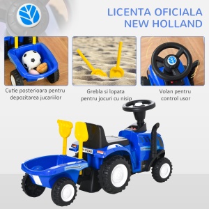 Tractor Ride-On pentru Copii – cu Remorca, 12-36 Luni - Img 7