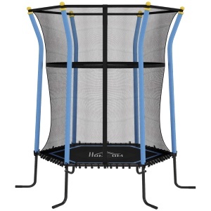 Trambulina Elastica Copii – Cu Plasa Siguranta & Fermoar, Ø163 cm